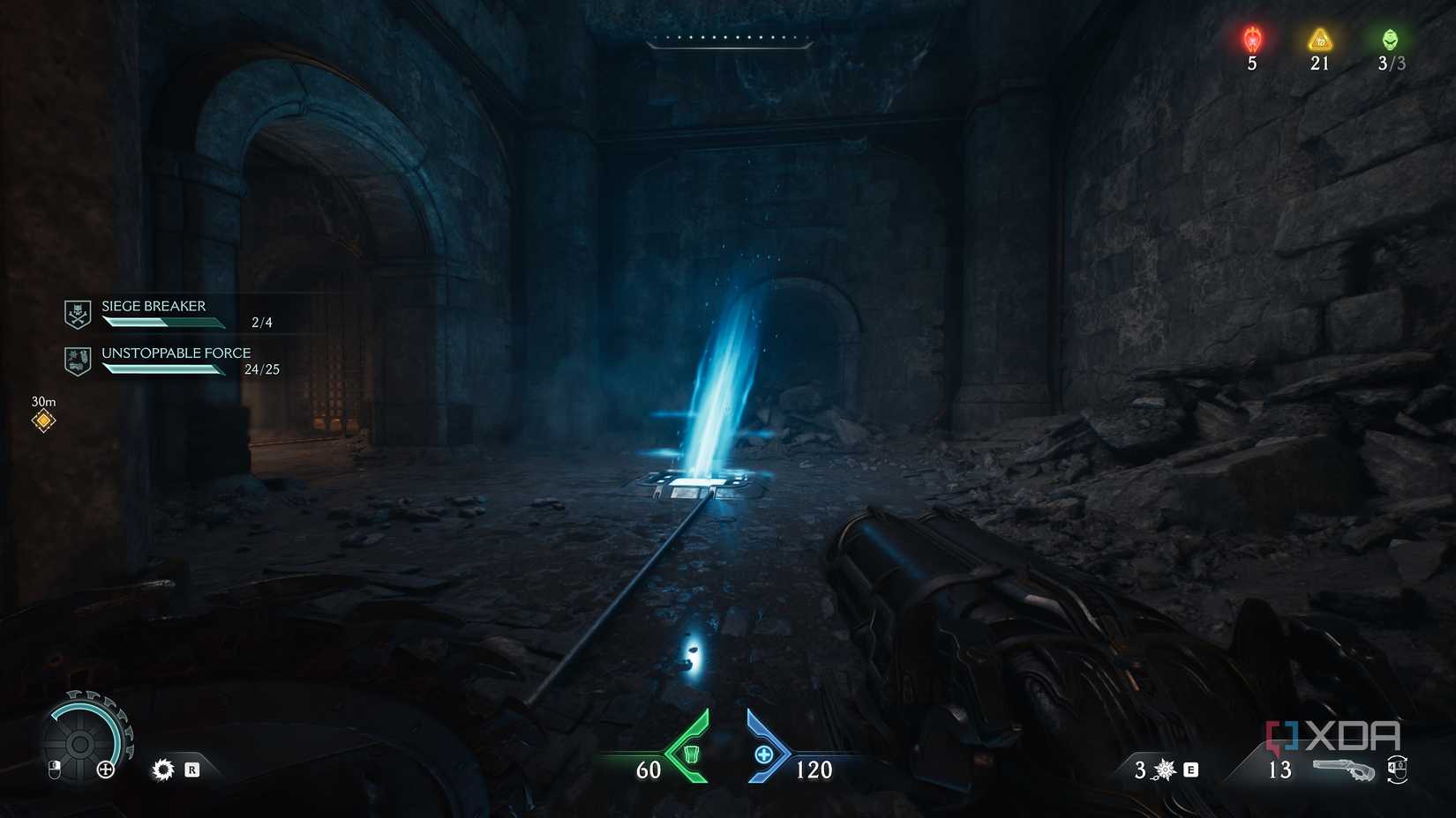 A jump pad in Doom: The Dark Ages.