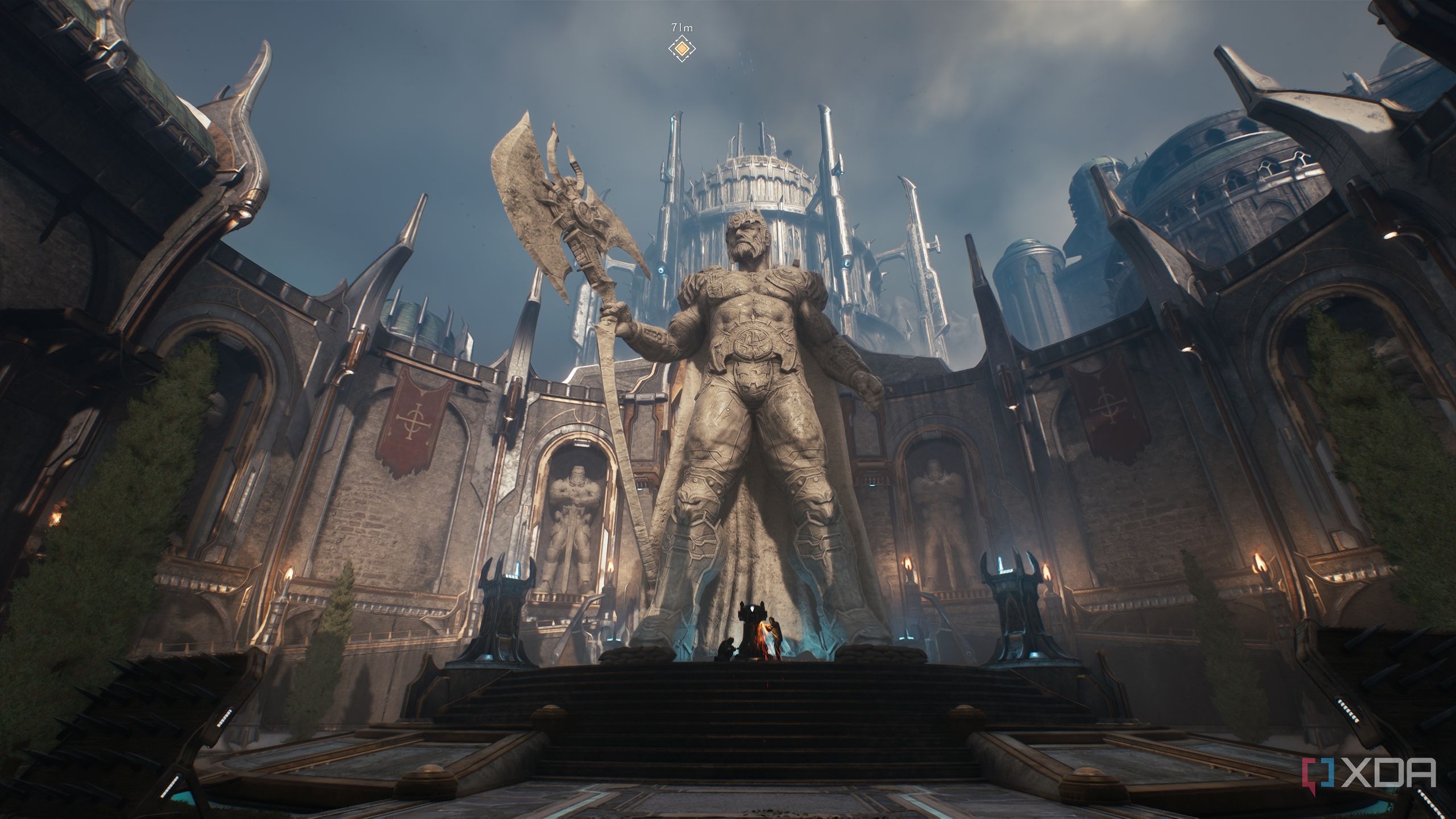A statue of King Novik in Chapter 6 of Doom: The Dark Ages.