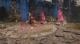 Three magical lion-statue seals in Doom: The Dark Ages.