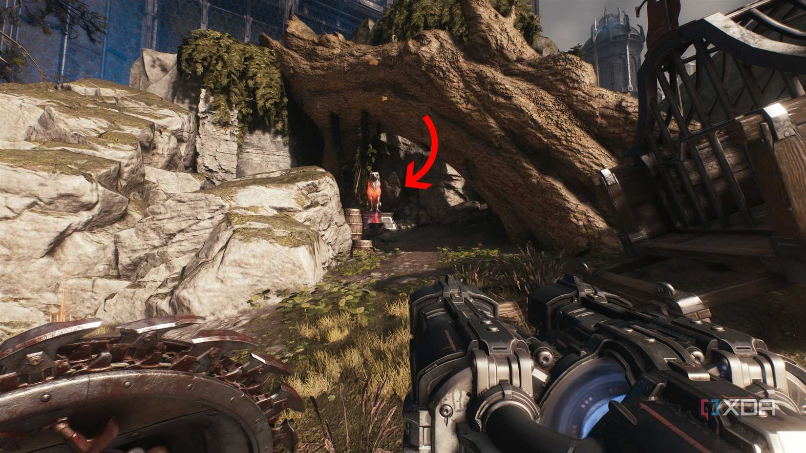 The second lion seal statue in chapter six of Doom: The Dark Ages.