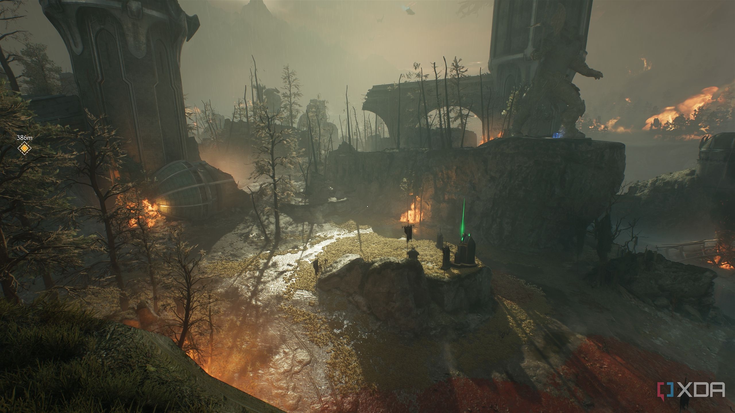 A fraction of the battlefield in Chapter 6 of Doom: The Dark Ages.