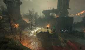 A fraction of the battlefield in Chapter 6 of Doom: The Dark Ages.