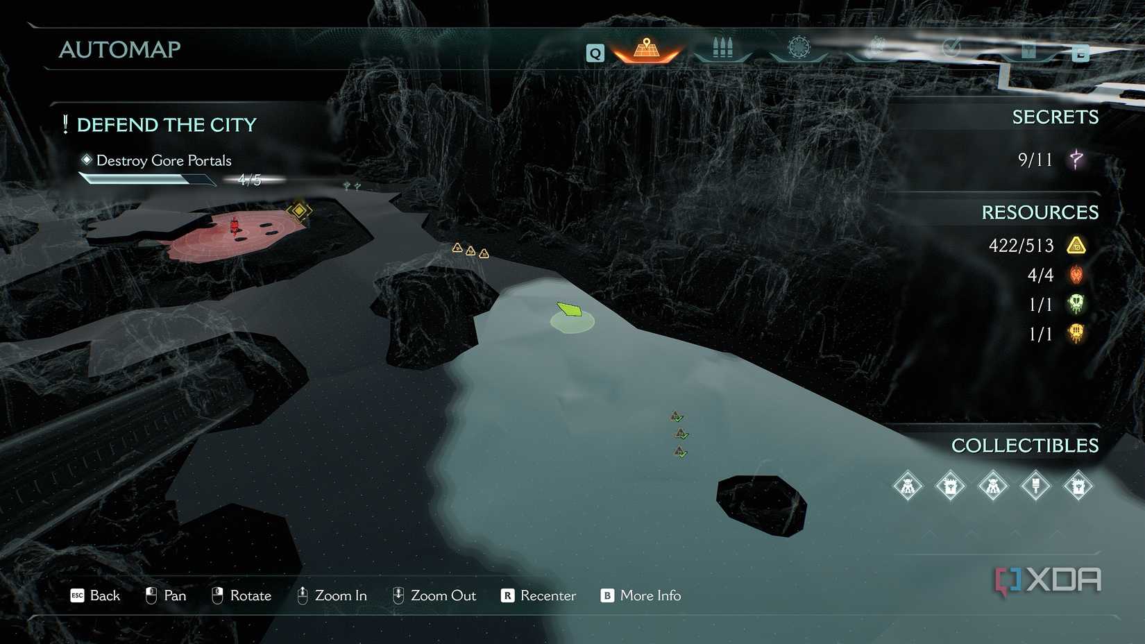 The 3D automap in Doom: The Dark Ages.