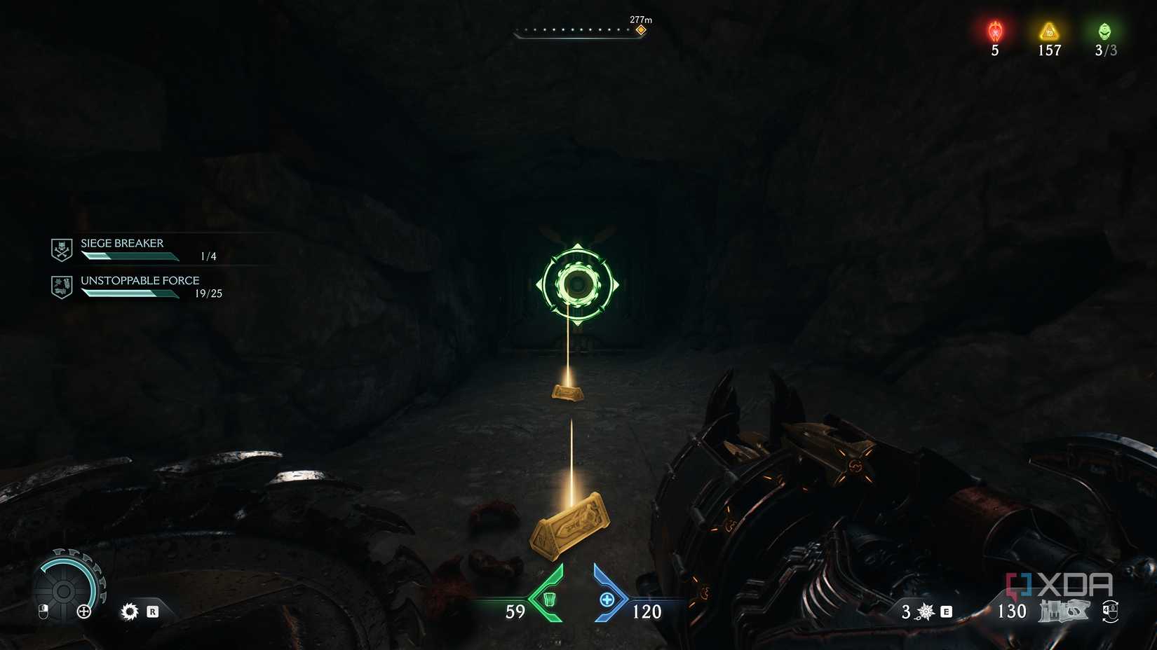 A box with a Shield Charge symbol on it in Doom: The Dark Ages.
