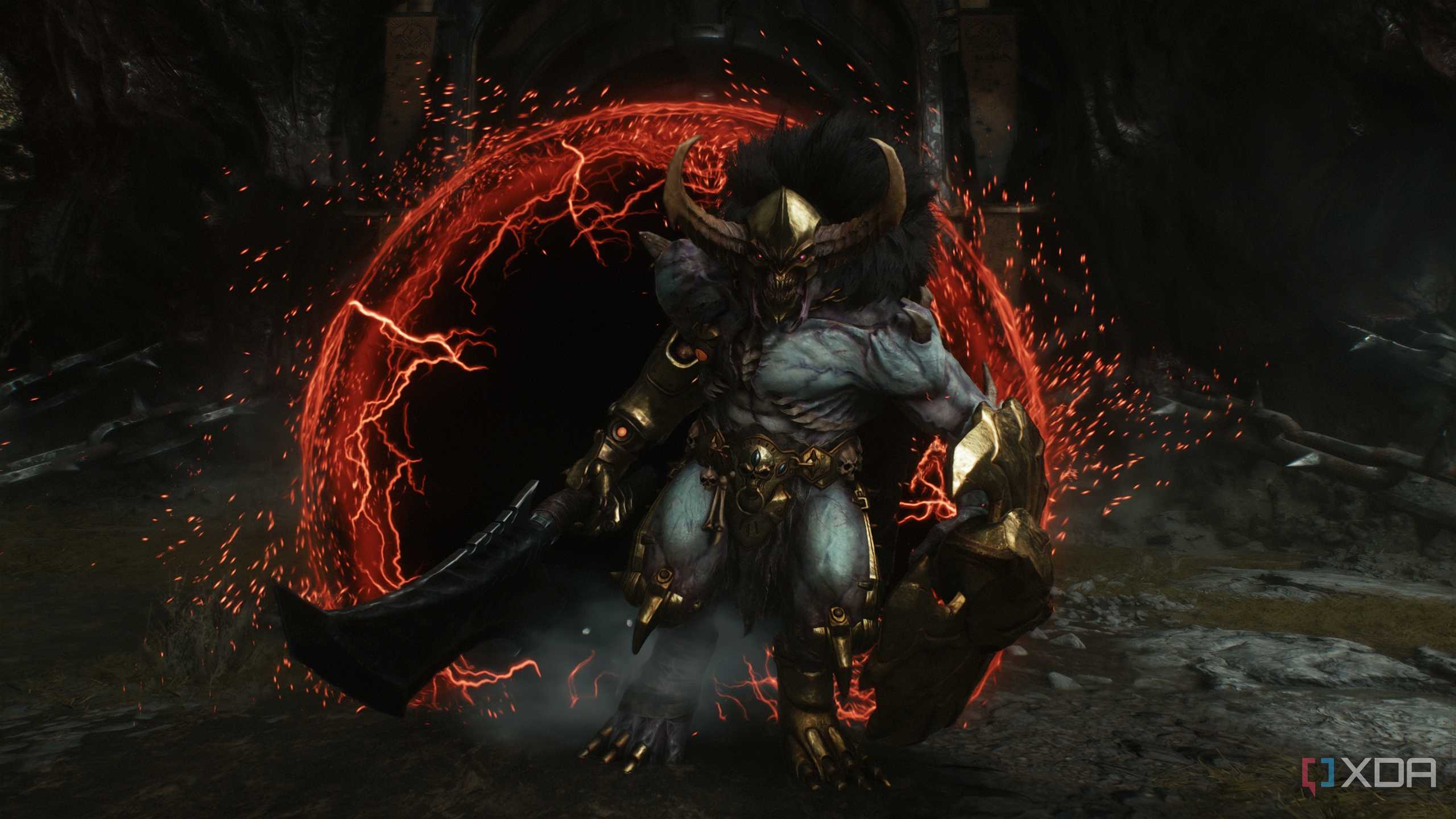 The Agaddon Hunter's arrival in chapter 8 of Doom: The Dark Ages.