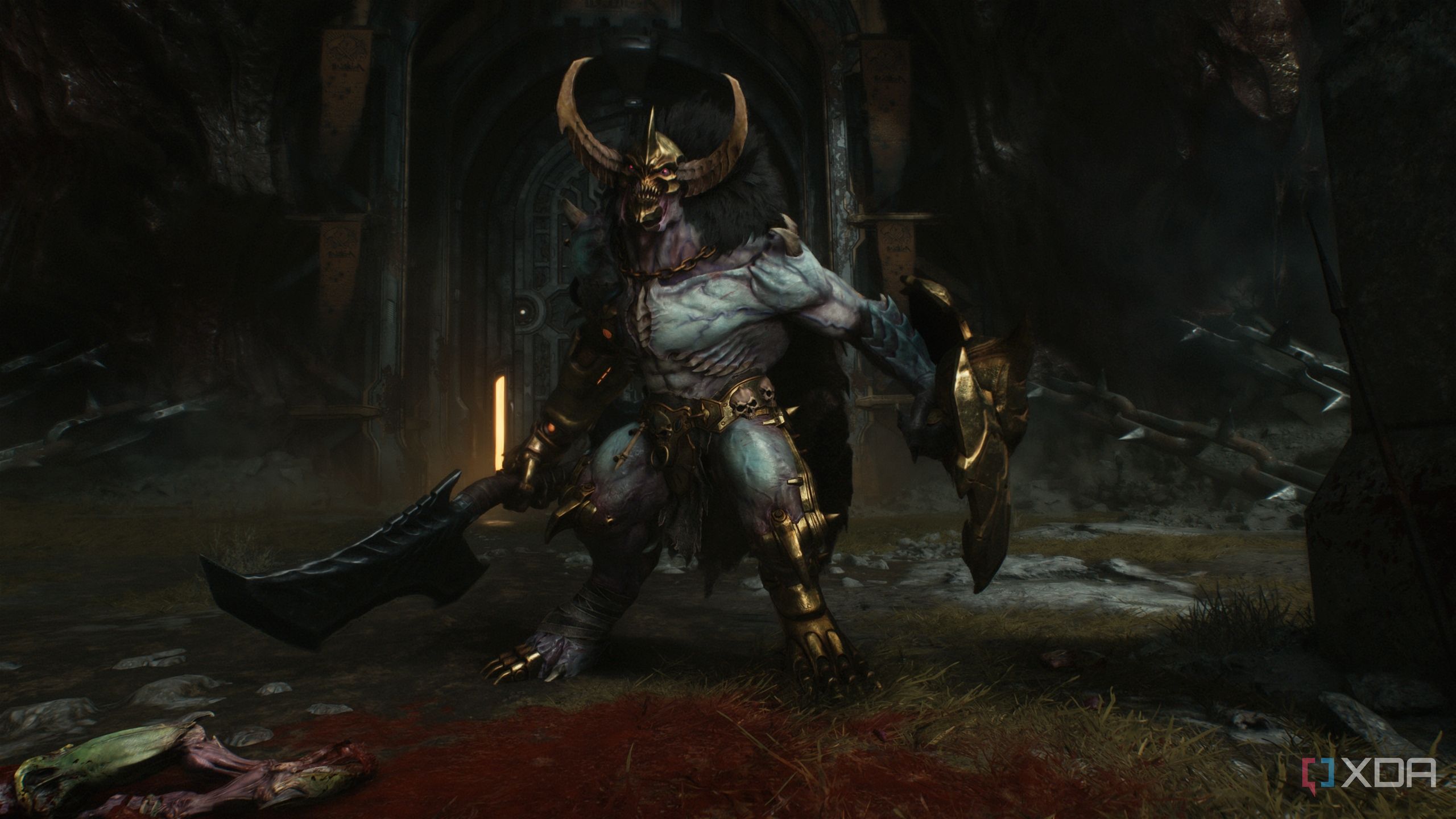 The Aggadon Hunter in Doom: The Dark Ages.