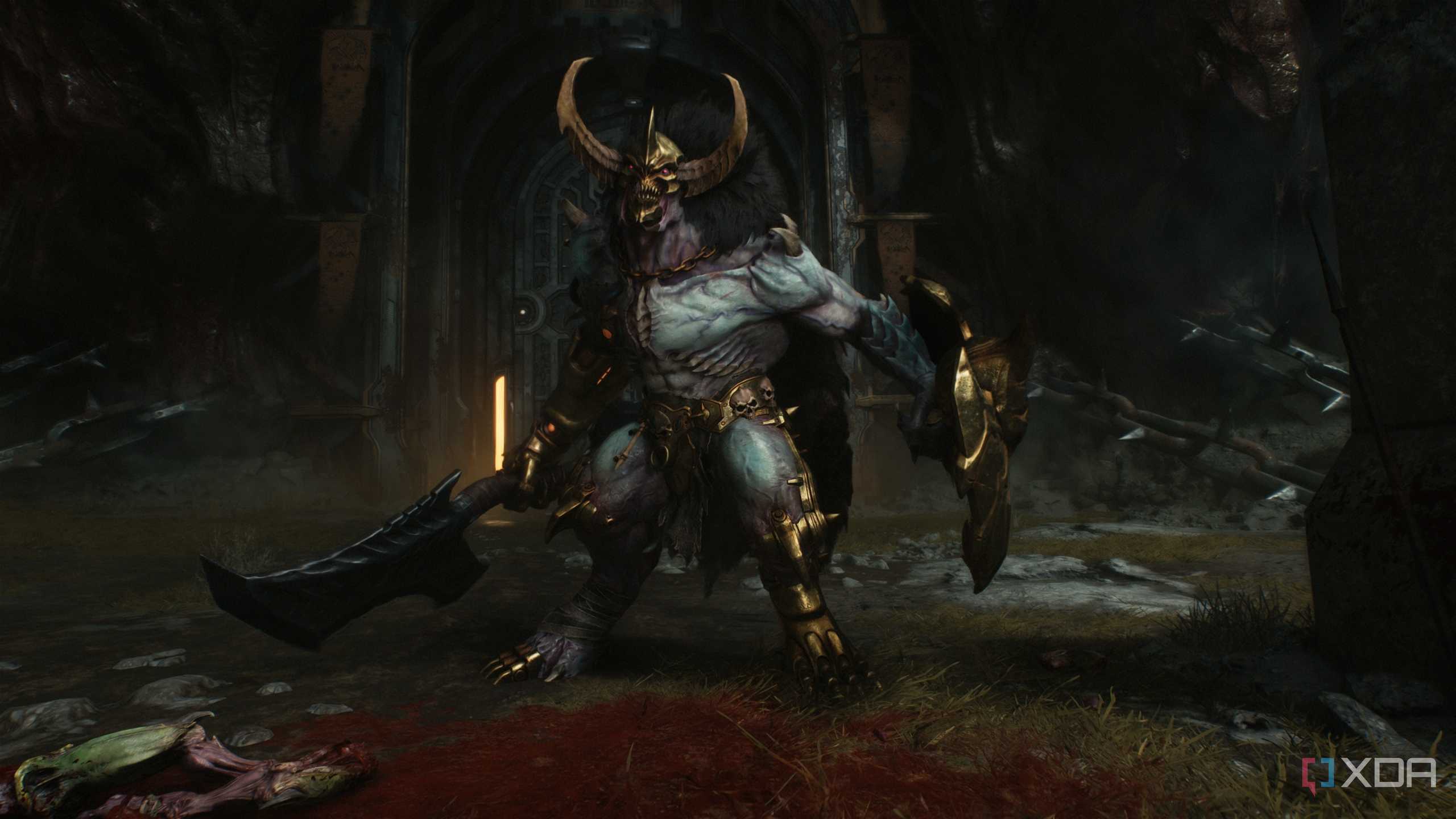 The Aggadon Hunter in Doom: The Dark Ages.