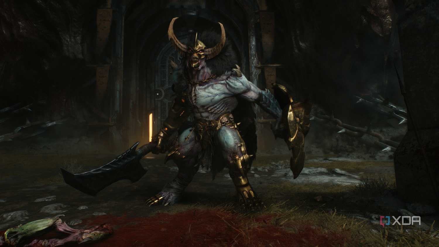 The Aggadon Hunter in Doom: The Dark Ages.