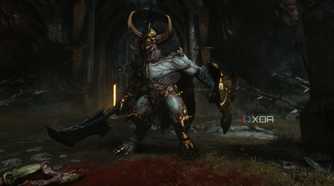 The Aggadon Hunter in Doom: The Dark Ages.