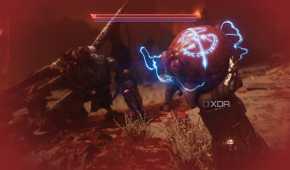 The Doom Slayer holding the heart of a cyberdemon in his hand in Doom: The Dark Ages.