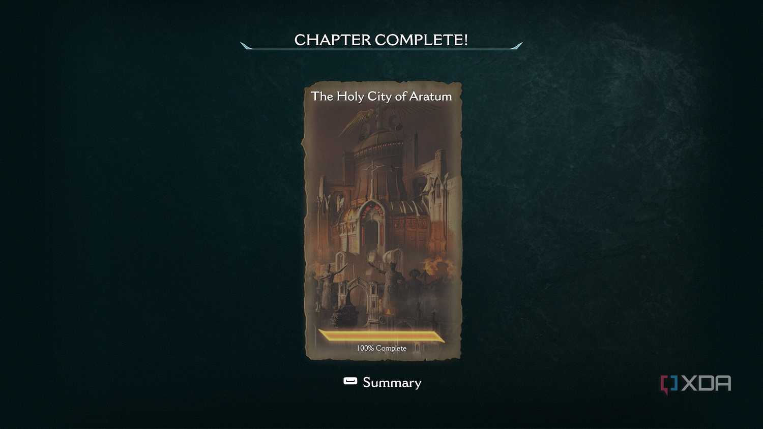 100% completion of chapter 5 in Doom: The Dark Ages.