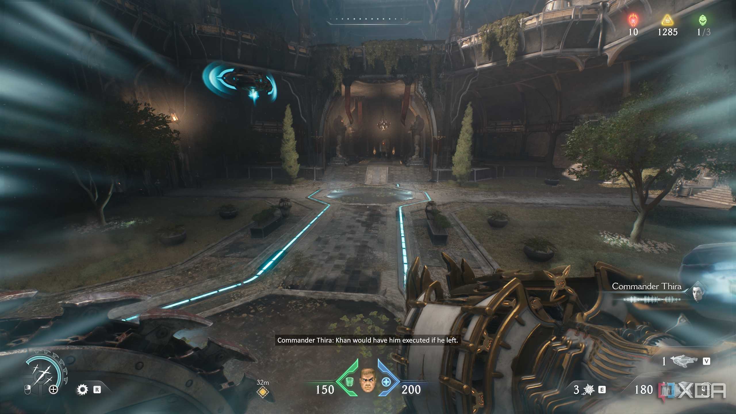 The Slayer in midair in Doom: The Dark Ages.