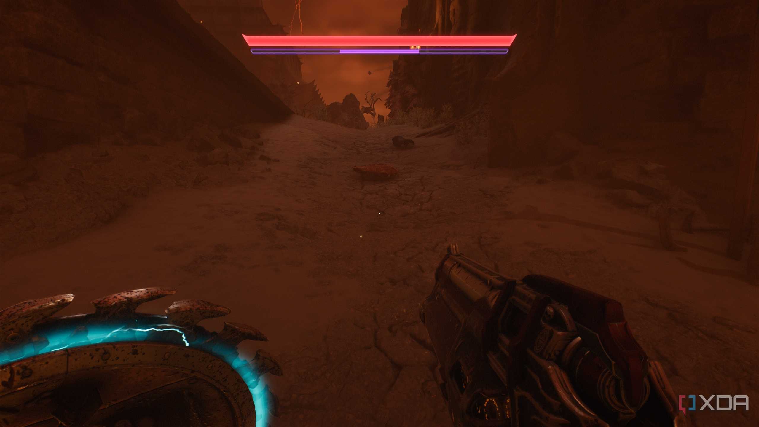The shield saw glowing blue in Doom: The Dark Ages.