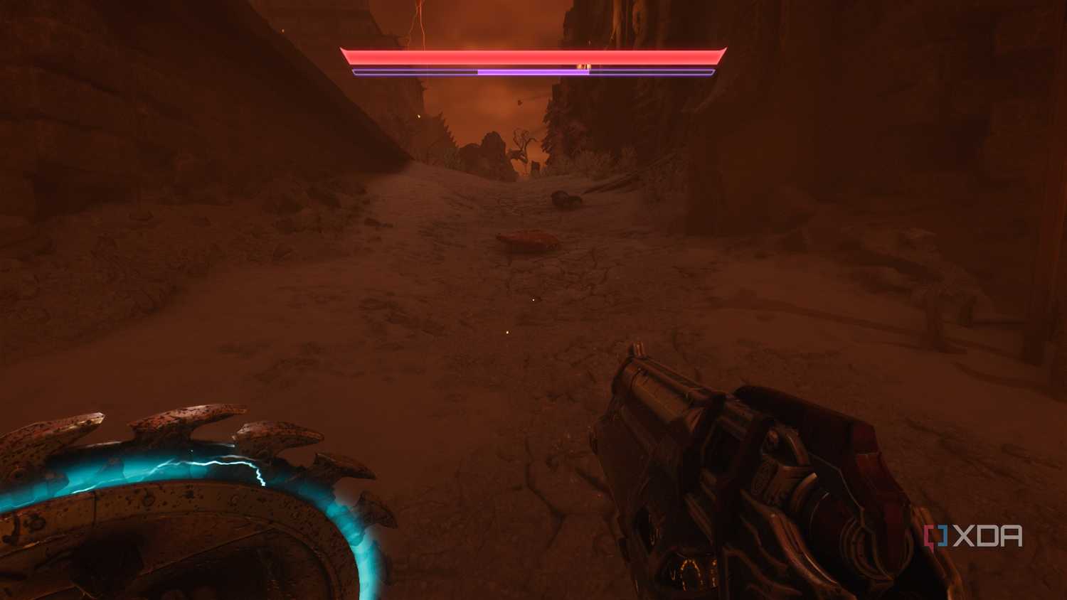 The shield saw glowing blue in Doom: The Dark Ages.