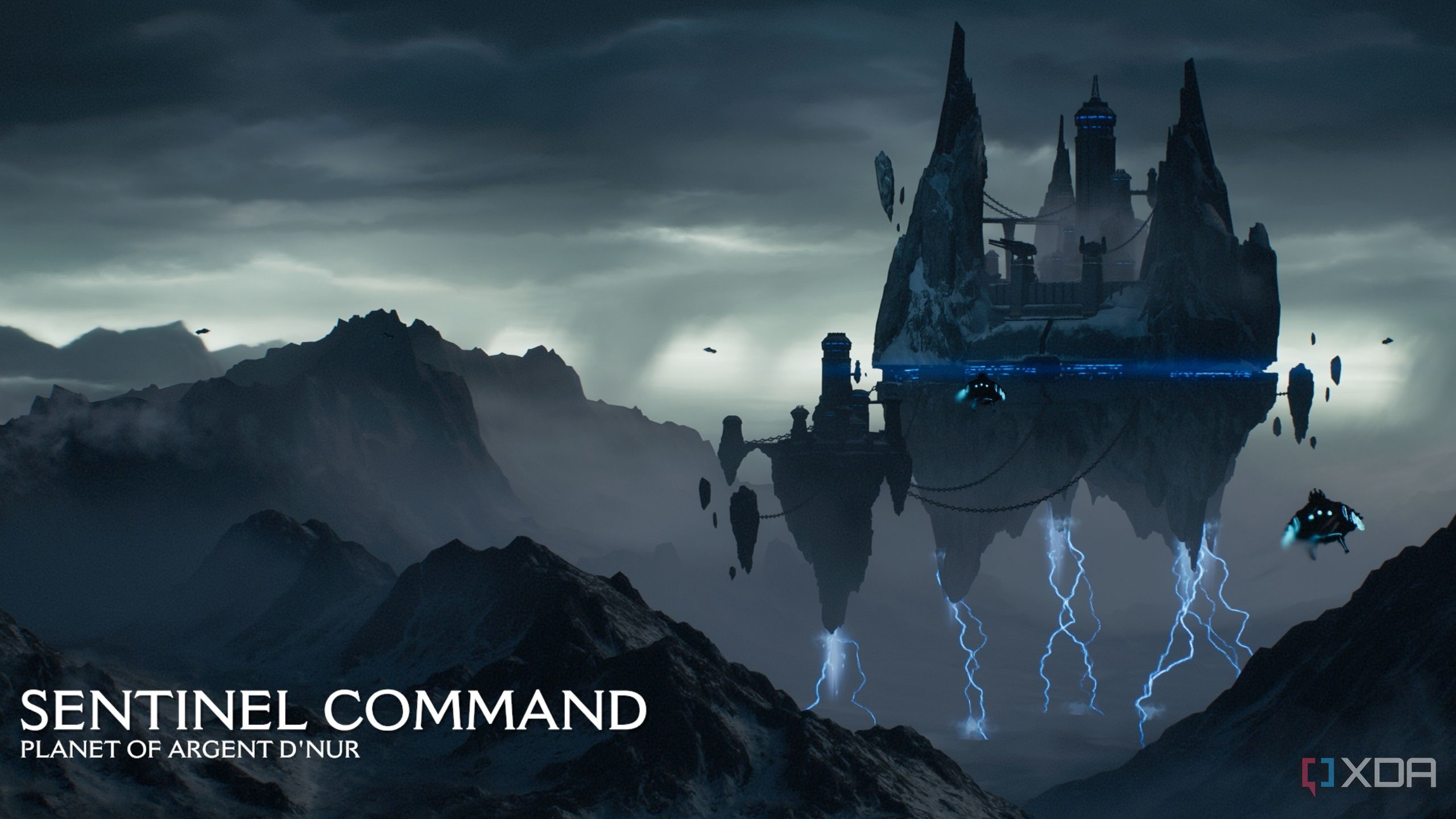 The Sentinel Command Center, floating in the sky, in Doom: The Dark Ages.
