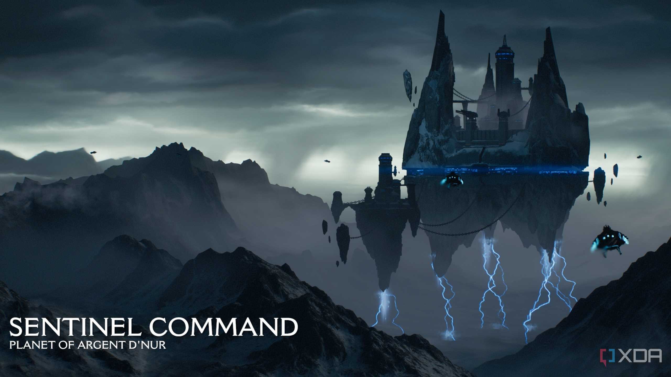 The Sentinel Command Center, floating in the sky, in Doom: The Dark Ages.