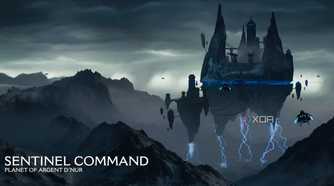 The Sentinel Command Center, floating in the sky, in Doom: The Dark Ages.