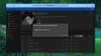 Download songs from Navidrome server