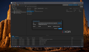 Screenshot of Proxmox showing the option to download an ISO from a link