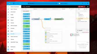 Easily add a connecting node on a flow sheet in Node-RED with Home Assistant