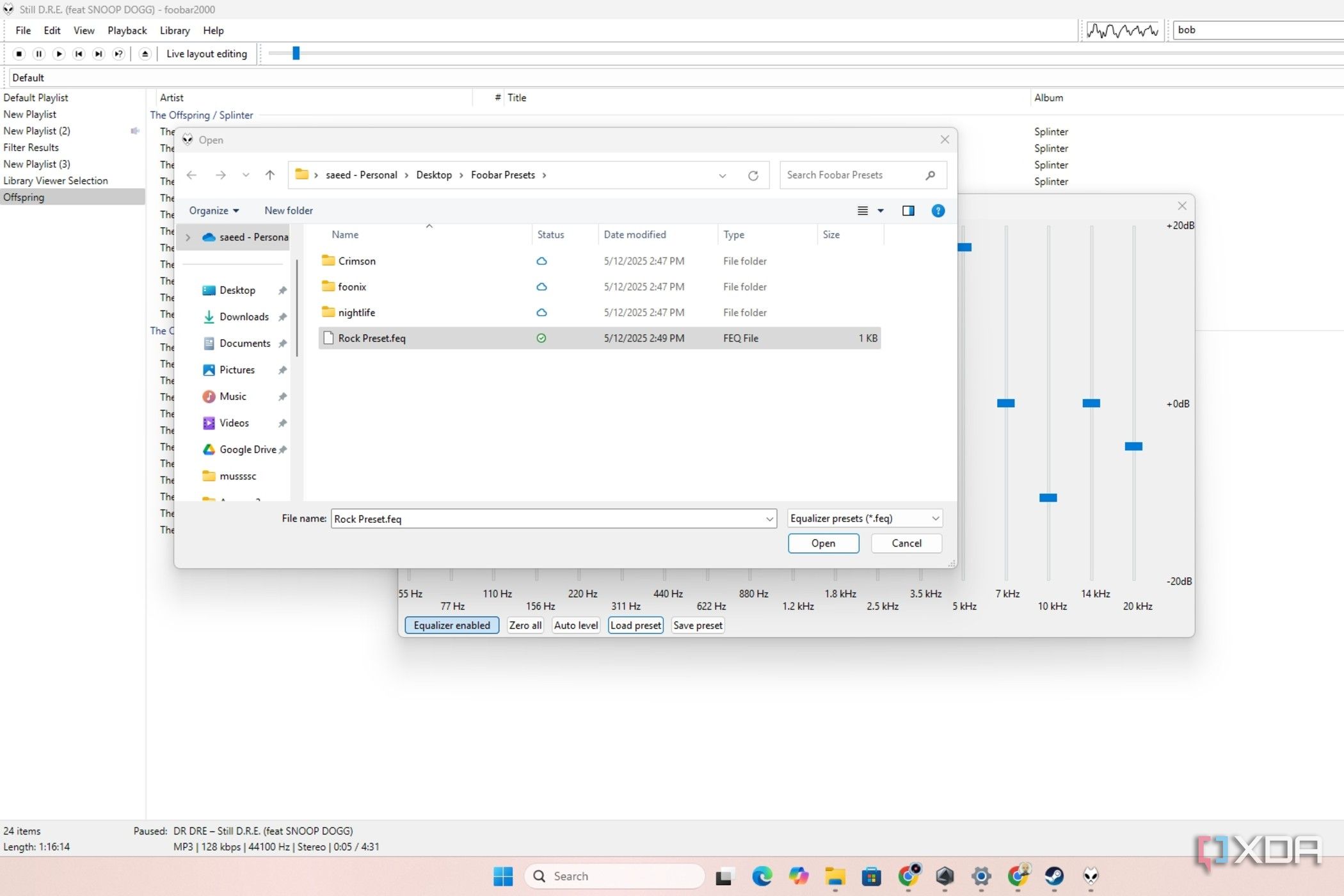 foobar2000 looks odd, but it outperforms every music player