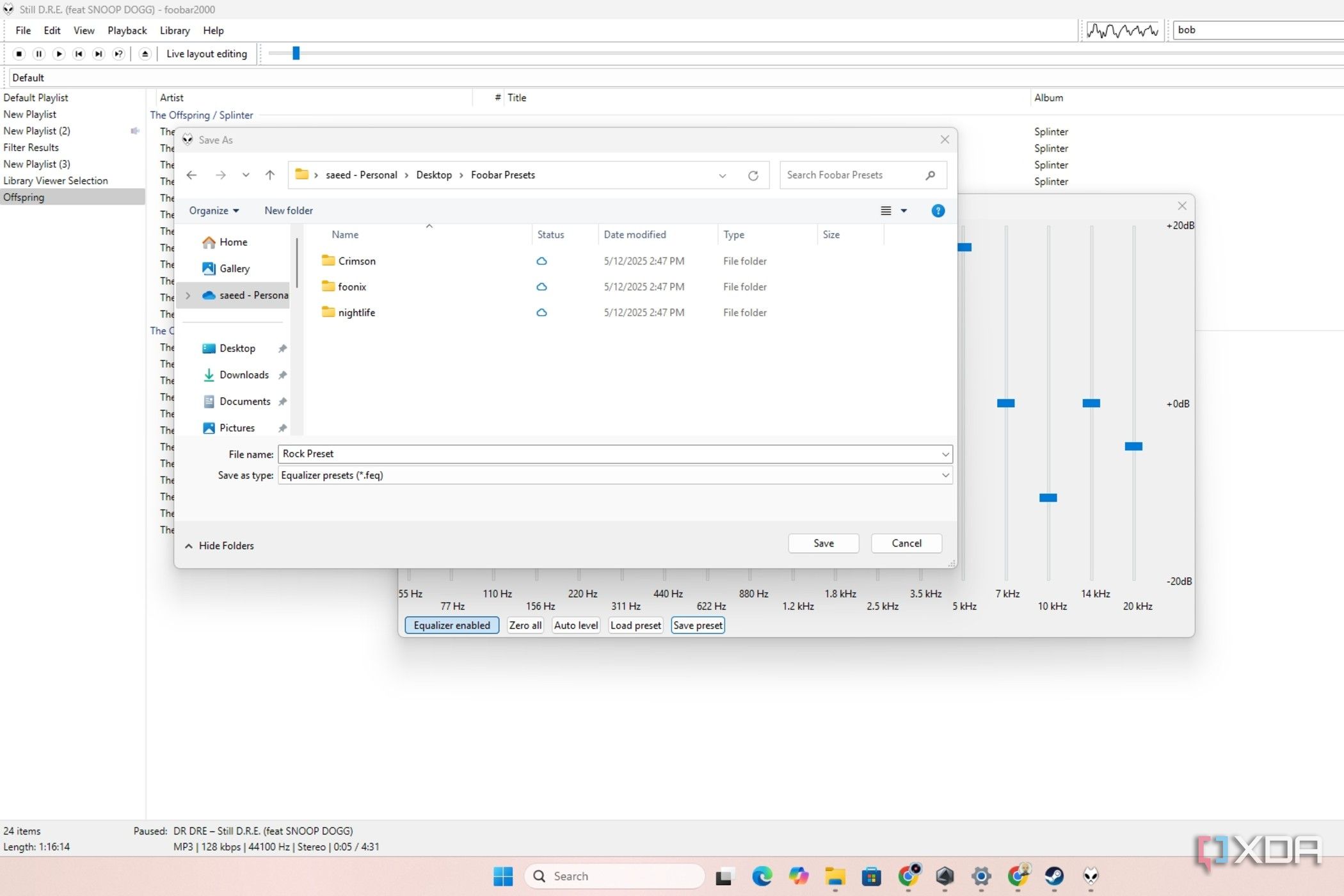 foobar2000 looks odd, but it outperforms every music player