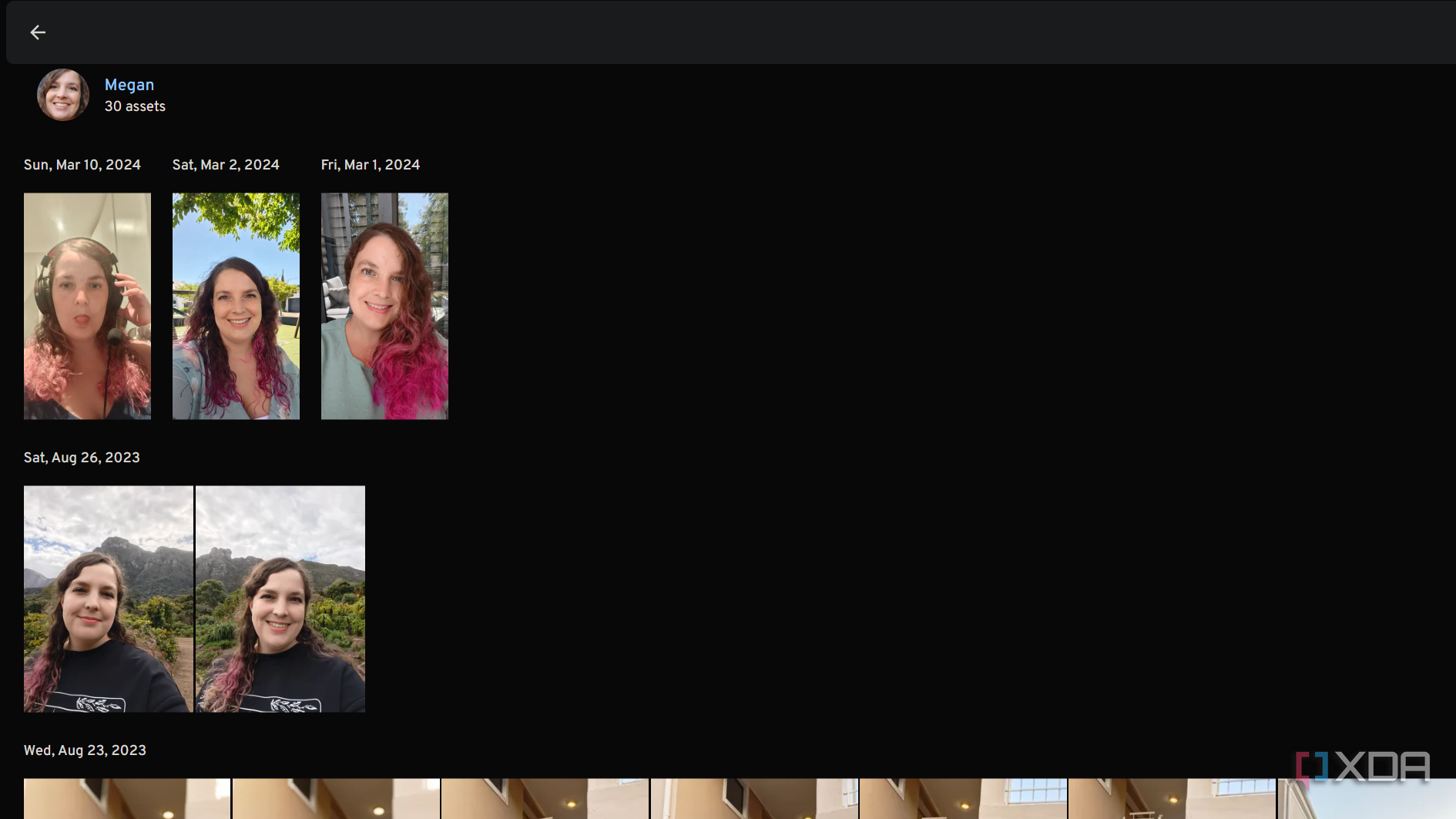 facial recognition in immich