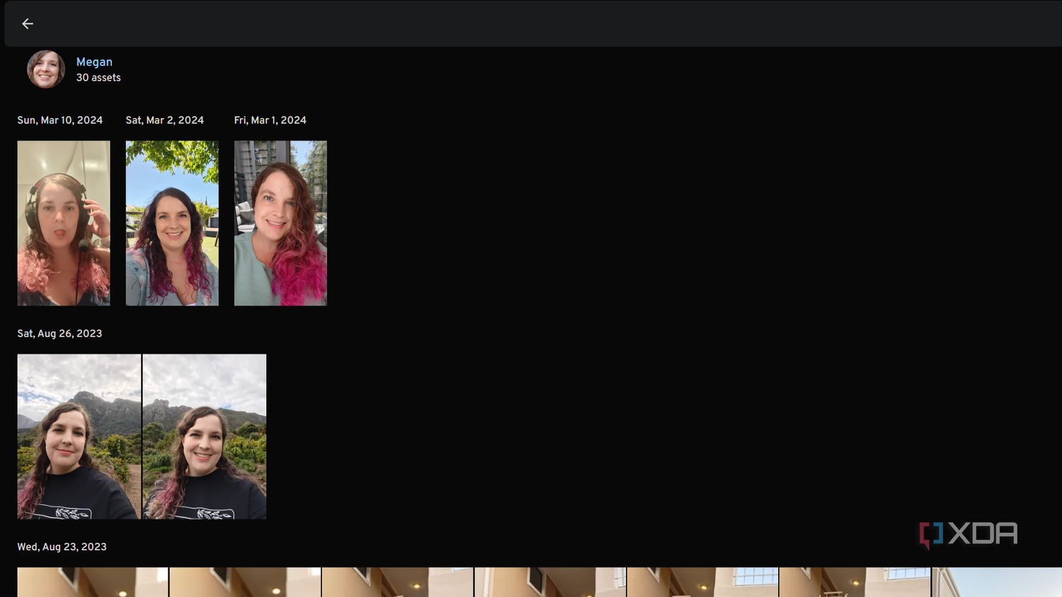 facial recognition in immich