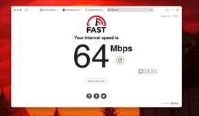 Fastcom Speedtest for QoS active network