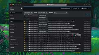 Filtering errors by priority for logs in Cockpit