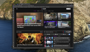 Screenshot of Floorp on macOS displaying the XDA homepage