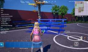 A work-in-progress map in Fortnite Creative.