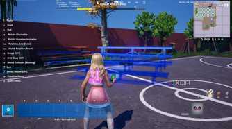 A work-in-progress map in Fortnite Creative.