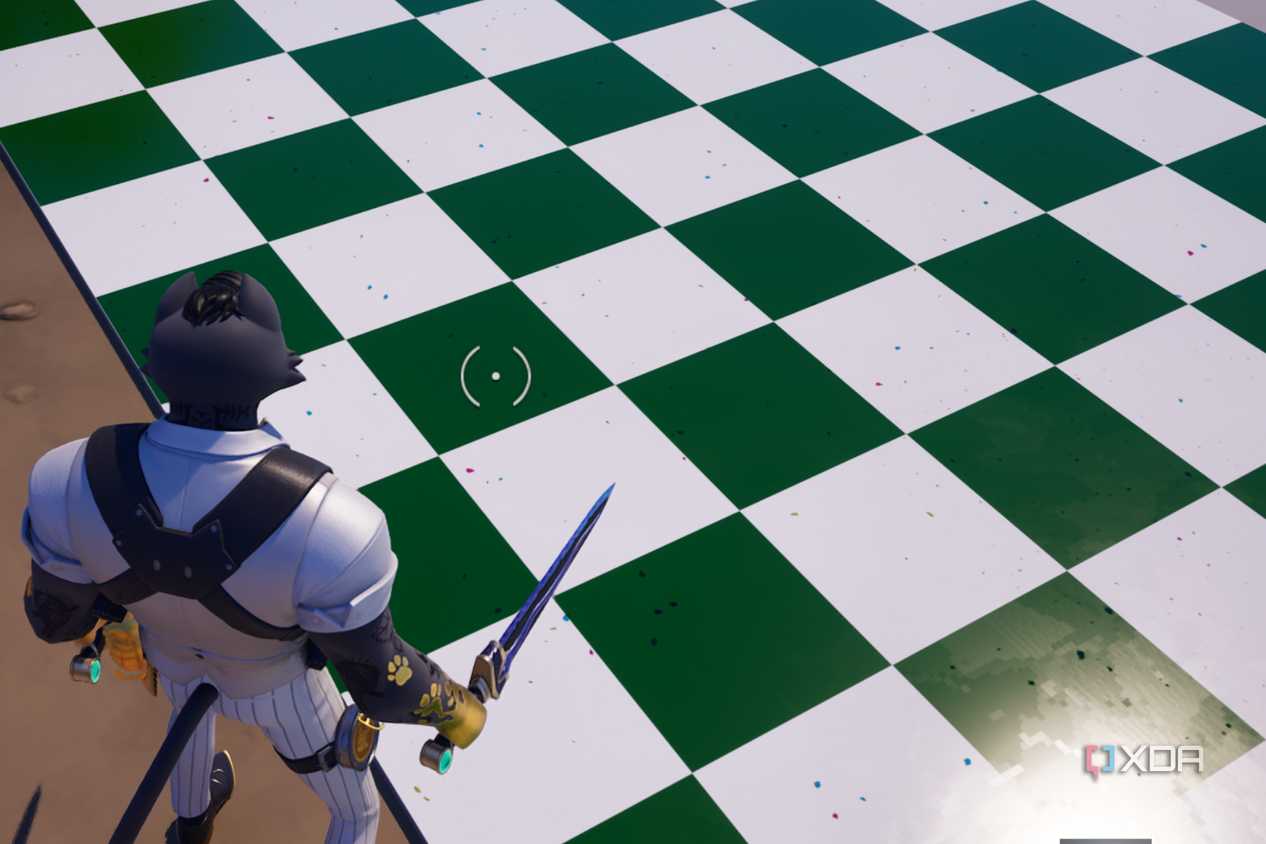 A work-in-progress map in Fortnite Creative.