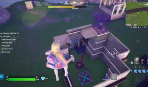 A custom island in Fortnite Creative mode.