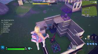A custom island in Fortnite Creative mode.
