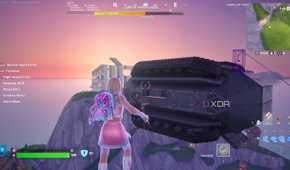 A custom island in Fortnite Creative mode.