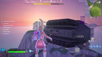 A custom island in Fortnite Creative mode.