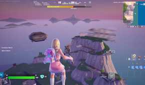 A custom island in Fortnite Creative mode.