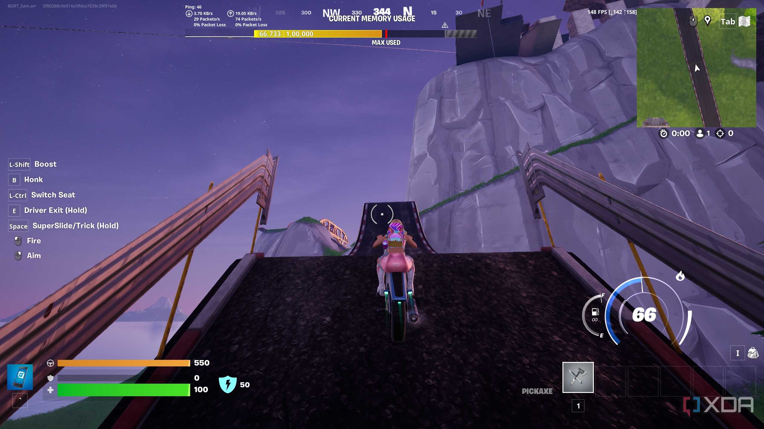 A custom island in Fortnite Creative mode.