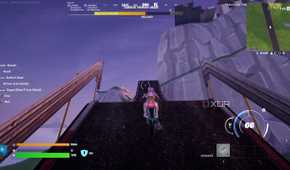 A custom island in Fortnite Creative mode.