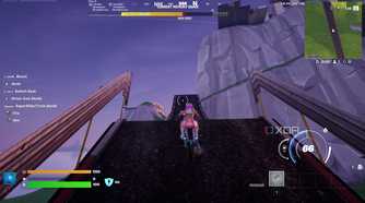 A custom island in Fortnite Creative mode.