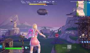A custom island in Fortnite Creative mode.