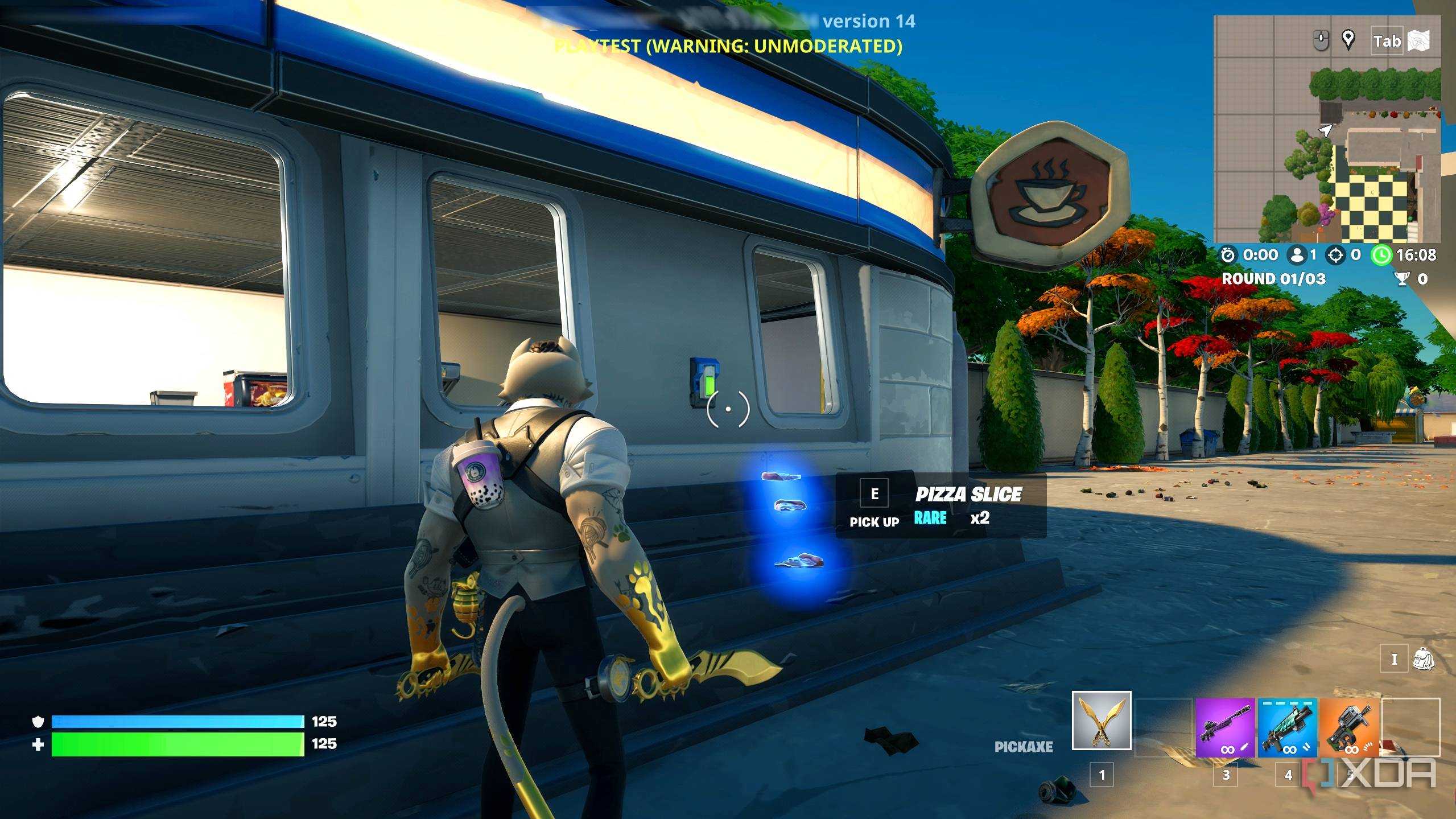 A screenshot from Fortnite's Creative mode.