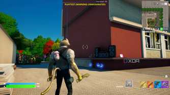 A screenshot from Fortnite's Creative mode.