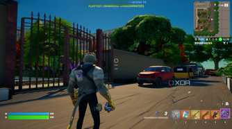 A screenshot from Fortnite's Creative mode.