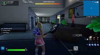 A screenshot from Fortnite's Creative mode.