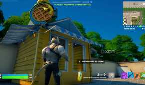 A screenshot from Fortnite's Creative mode.