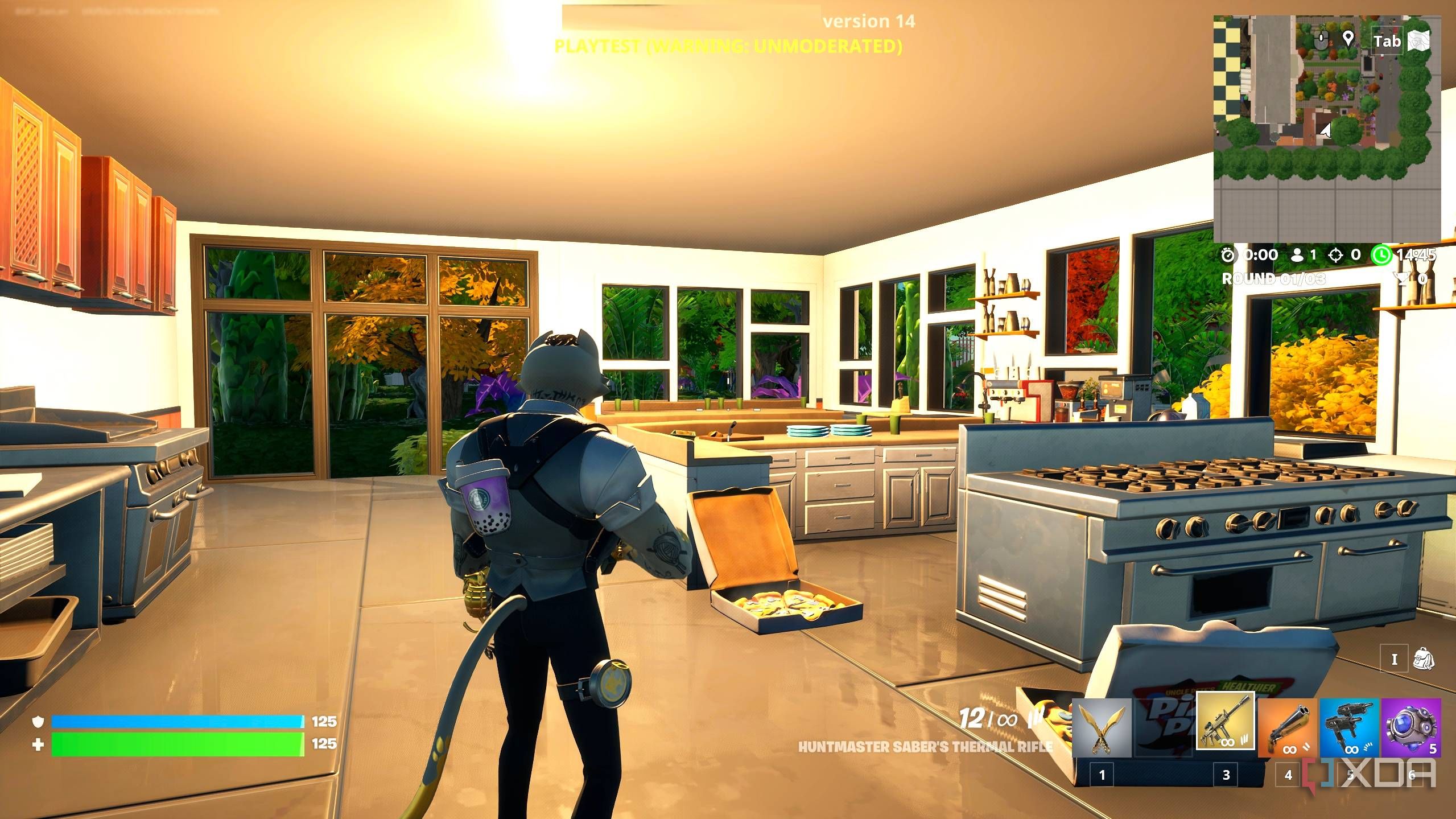 A screenshot from Fortnite's Creative mode.