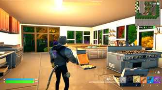 A screenshot from Fortnite's Creative mode.
